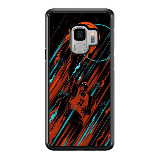 Basketball Art 003 Samsung Galaxy S9 Case-Plastic / Full Wrap (3D Case)-Xtracase
