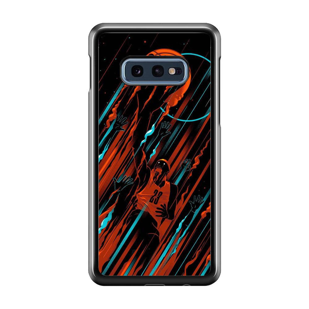 Basketball Art 003 Samsung Galaxy S10E Case-Plastic / Full Wrap (3D Case)-Xtracase