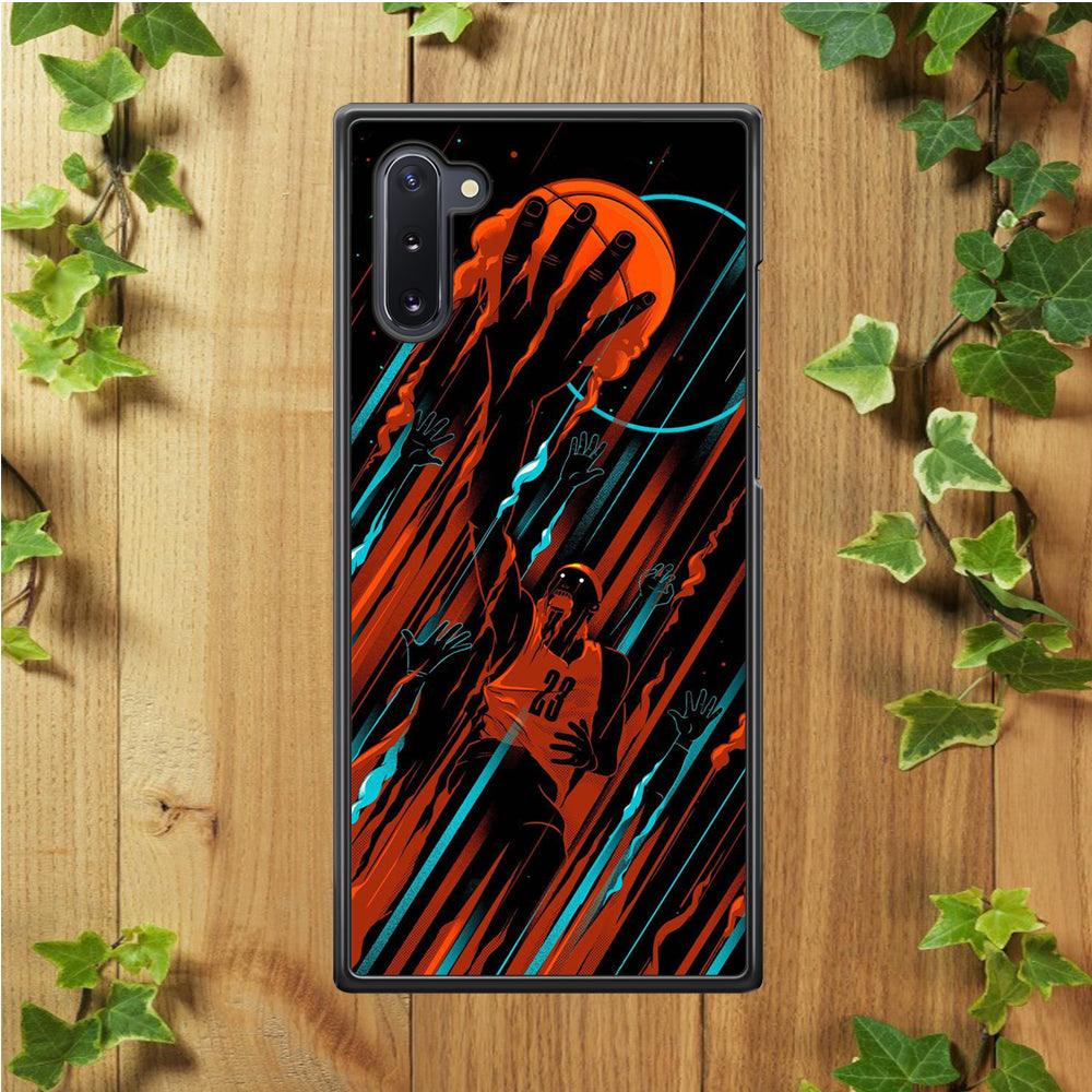 Basketball Art 003 Samsung Galaxy Note 10 Case-Plastic / Full Wrap (3D Case)-Xtracase