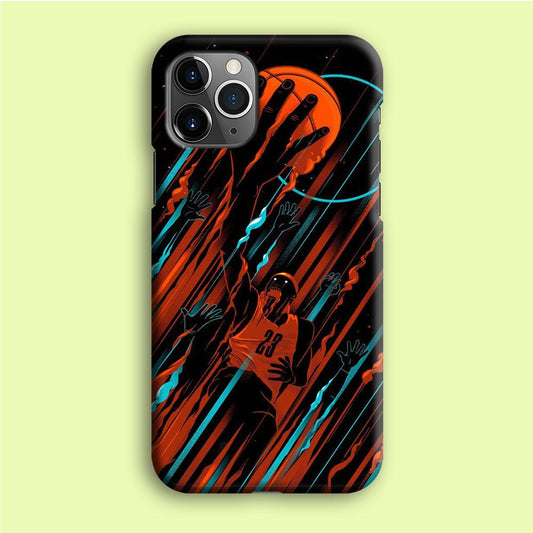 Basketball Art 003 iPhone 12 Pro Case-Plastic / Full Wrap (3D Case)-Xtracase