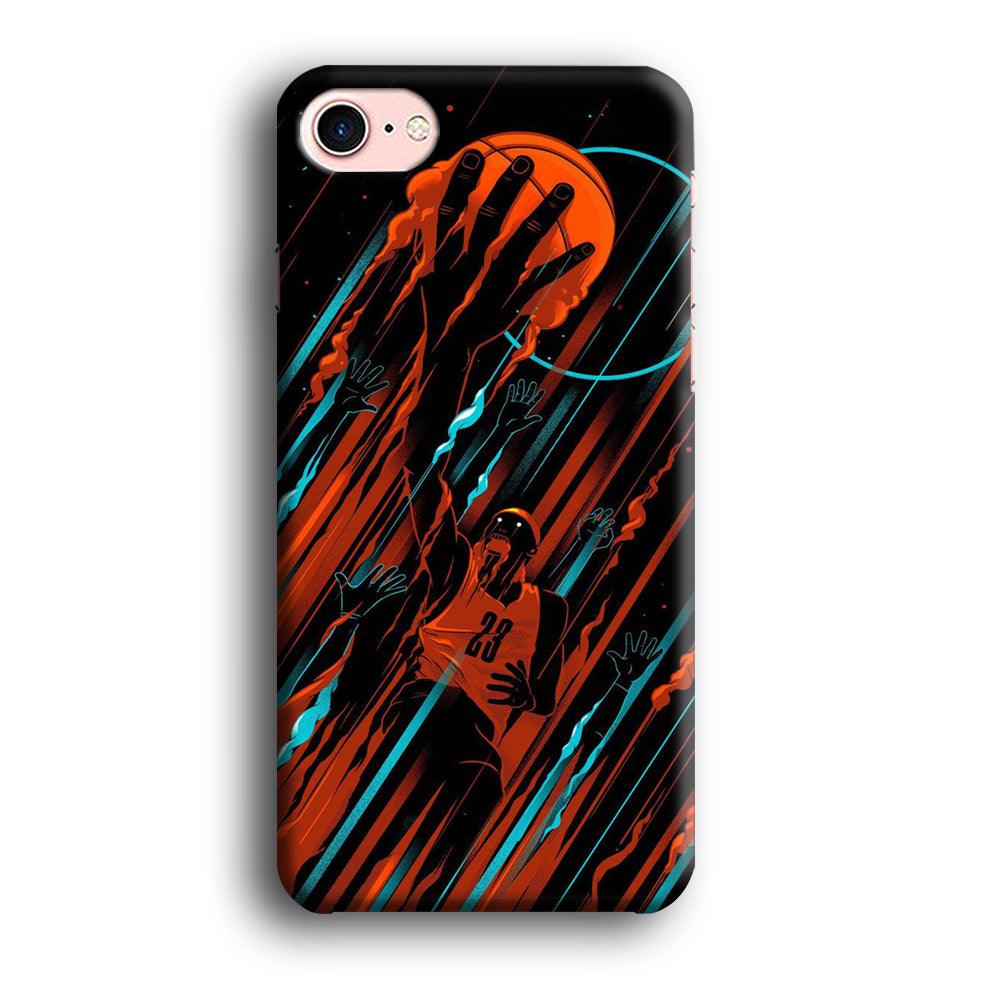 Basketball Art 003 iPhone SE 2020 Case-Plastic / Full Wrap (3D Case)-Xtracase