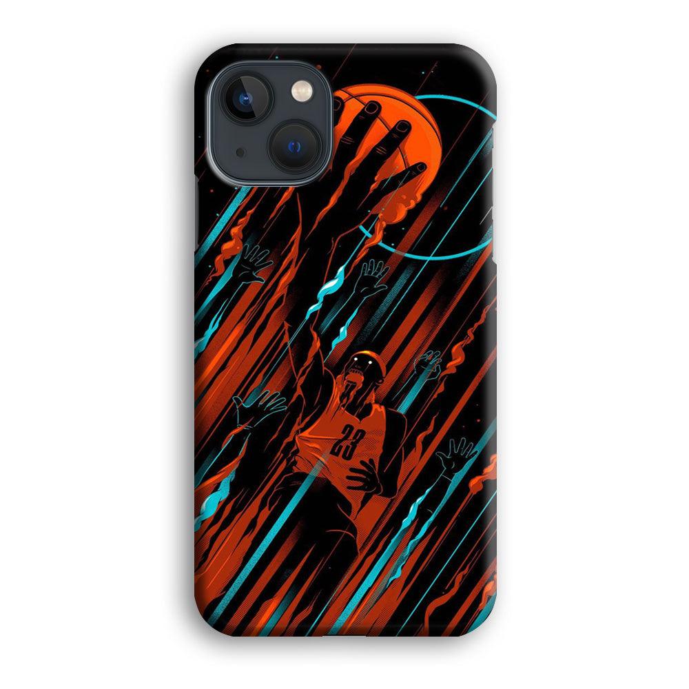Basketball Art 003 iPhone 13 Case-Plastic / Full Wrap (3D Case)-Xtracase