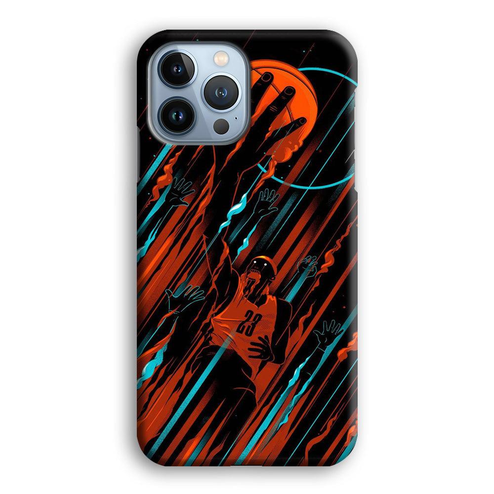 Basketball Art 003 iPhone 13 Pro Case-Plastic / Full Wrap (3D Case)-Xtracase