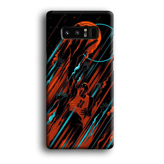 Basketball Art 003 Samsung Galaxy Note 8 3D Case-Xtracase