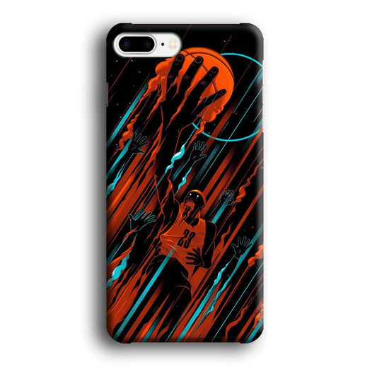 Basketball Art 003 iPhone 8 Plus Case-Plastic / Full Wrap (3D Case)-Xtracase