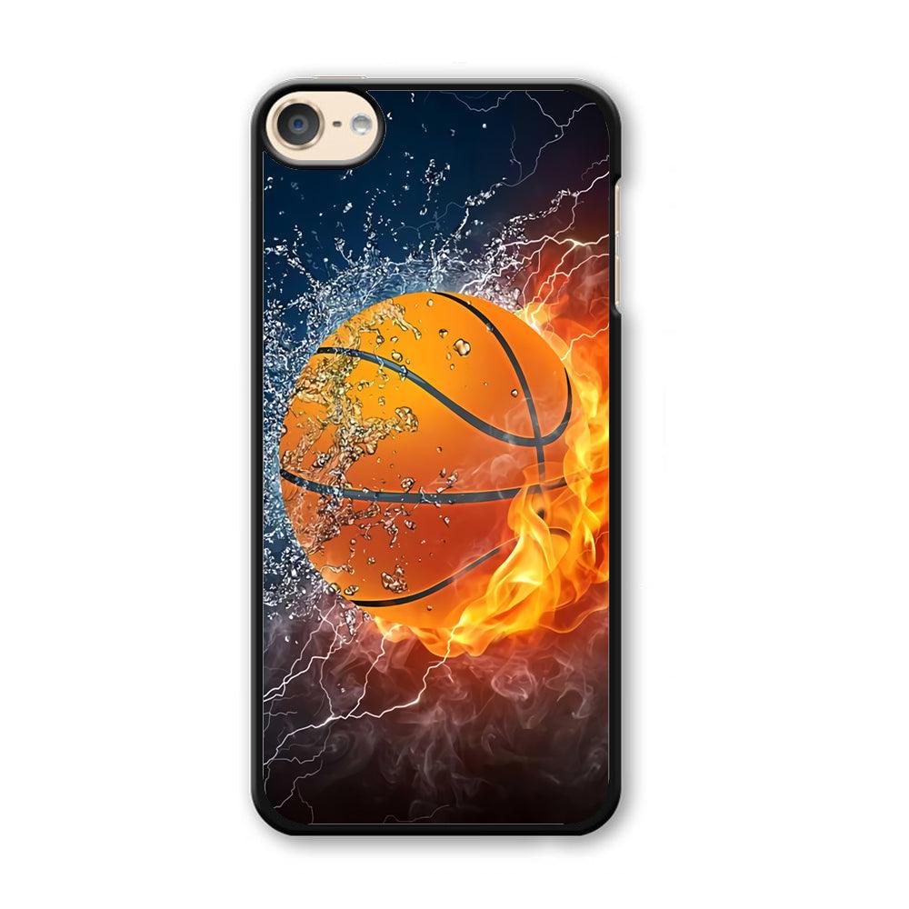 Basketball Ball Cool Art iPod Touch 6 Case-Plastic / Full Wrap (3D Case)-Xtracase