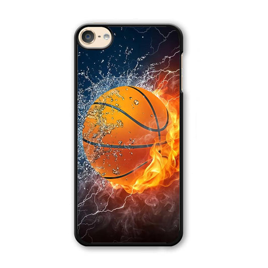 Basketball Ball Cool Art iPod Touch 6 Case-Plastic / Full Wrap (3D Case)-Xtracase