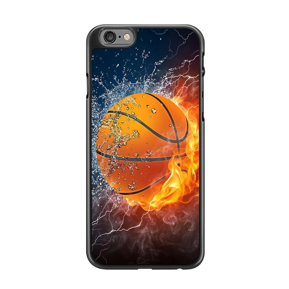 Basketball Ball Cool Art iPhone 6 | 6s Case-Rubber / Black (2D Case)-Xtracase