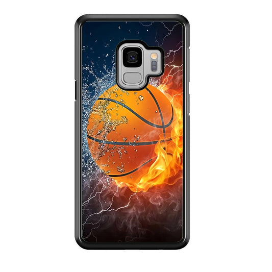 Basketball Ball Cool Art Samsung Galaxy S9 Case-Plastic / Full Wrap (3D Case)-Xtracase