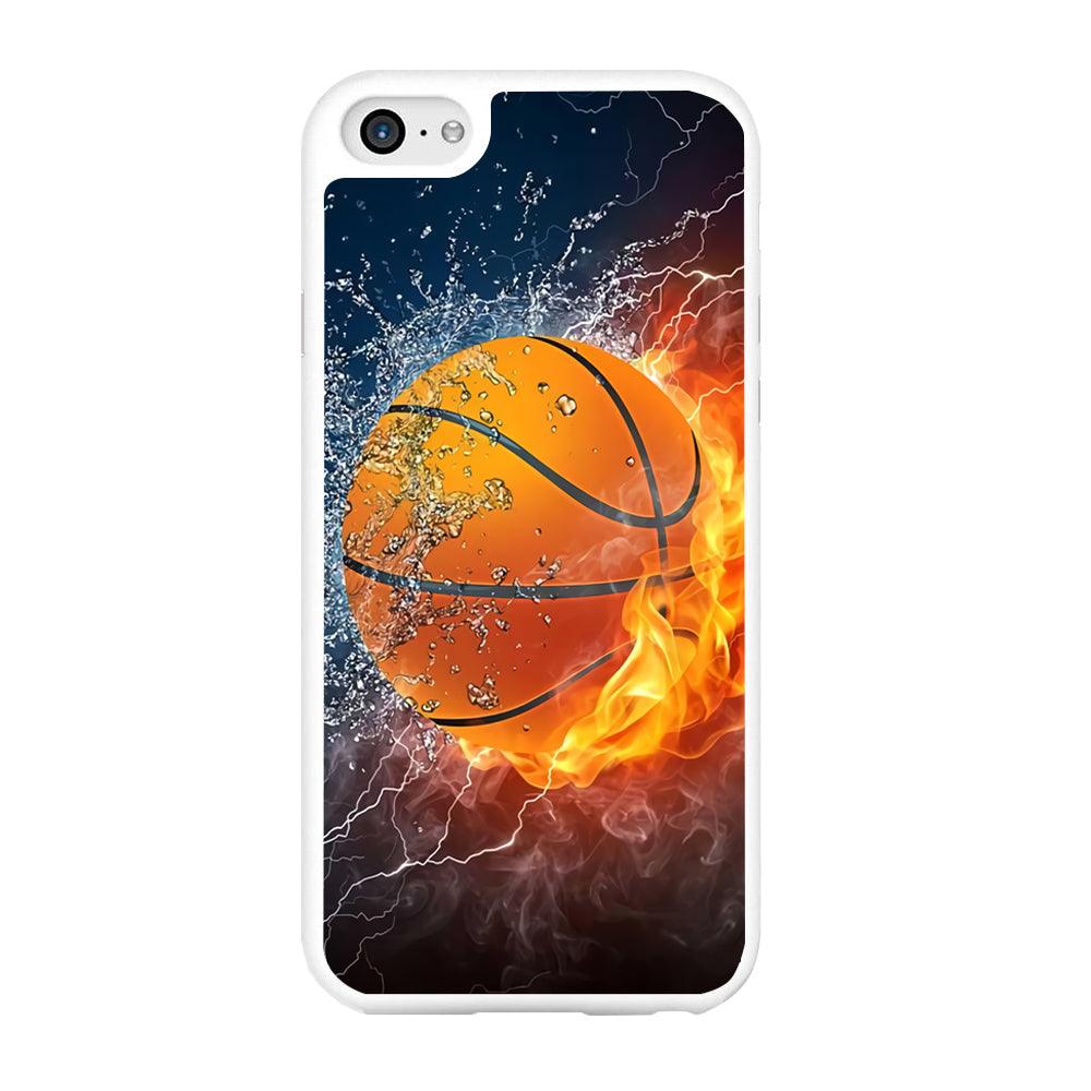 Basketball Ball Cool Art iPhone 6 | 6s Case-Rubber / White (2D Case)-Xtracase