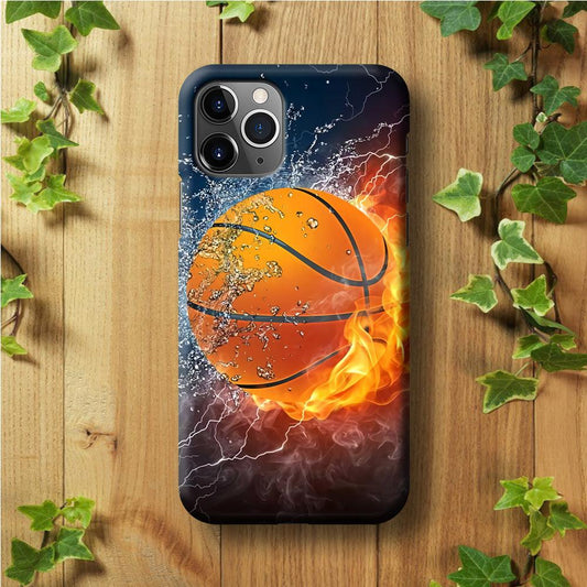 Basketball Ball Cool Art iPhone 11 Pro Case-Plastic / Full Wrap (3D Case)-Xtracase