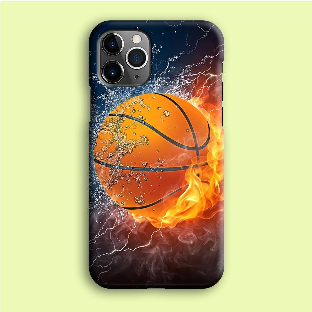 Basketball Ball Cool Art iPhone 12 Pro Case-Plastic / Full Wrap (3D Case)-Xtracase