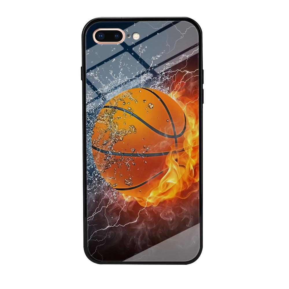 Basketball Ball Cool Art iPhone 7 Plus Case-Tempered Glass Case-Xtracase