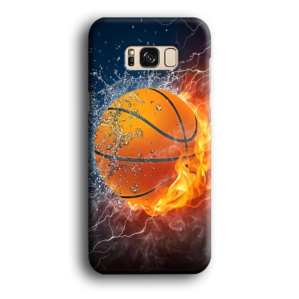 Basketball Ball Cool Art Samsung Galaxy S8 Case-Plastic / Full Wrap (3D Case)-Xtracase