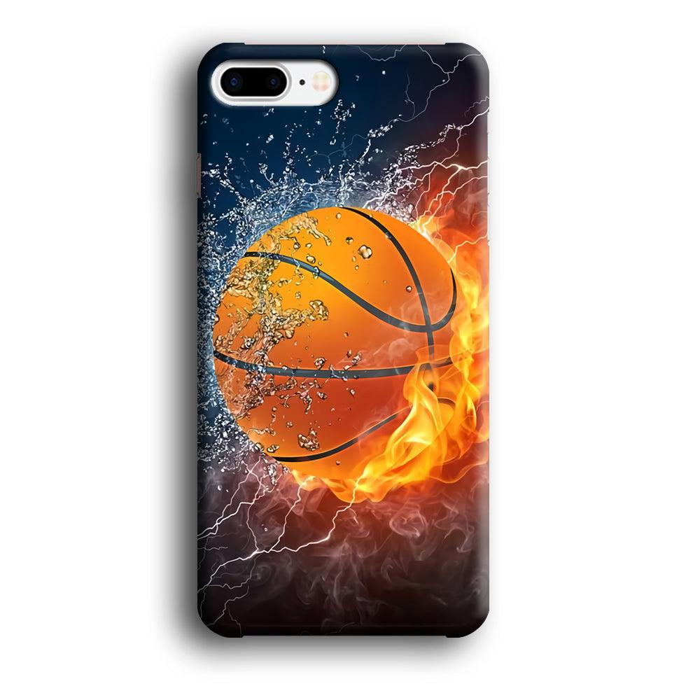 Basketball Ball Cool Art iPhone 7 Plus Case-Plastic / Full Wrap (3D Case)-Xtracase