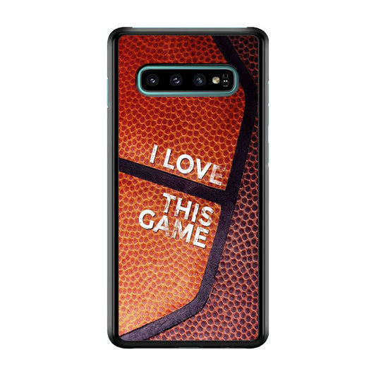 Basketball I Love This Game Samsung Galaxy S10 Case-Plastic / Full Wrap (3D Case)-Xtracase