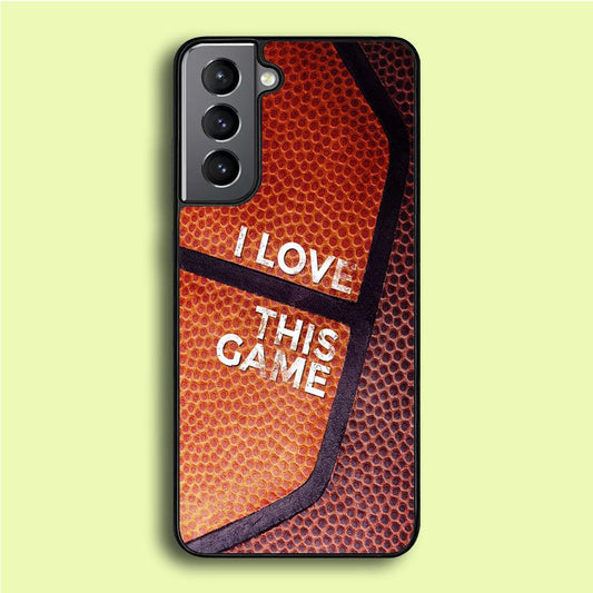 Basketball I Love This Game Samsung Galaxy S21 Case-Plastic / Full Wrap (3D Case)-Xtracase