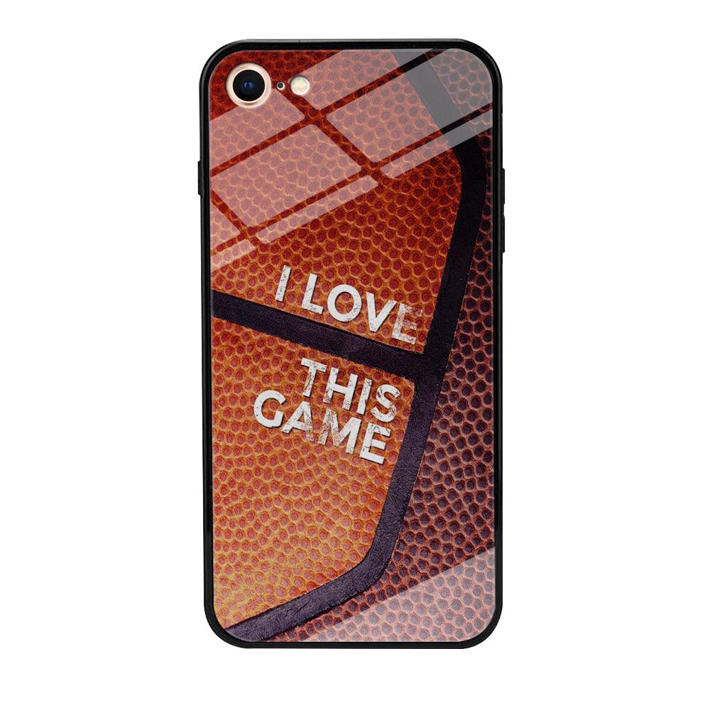 Basketball I Love This Game iPhone 7 Case-Tempered Glass Case-Xtracase