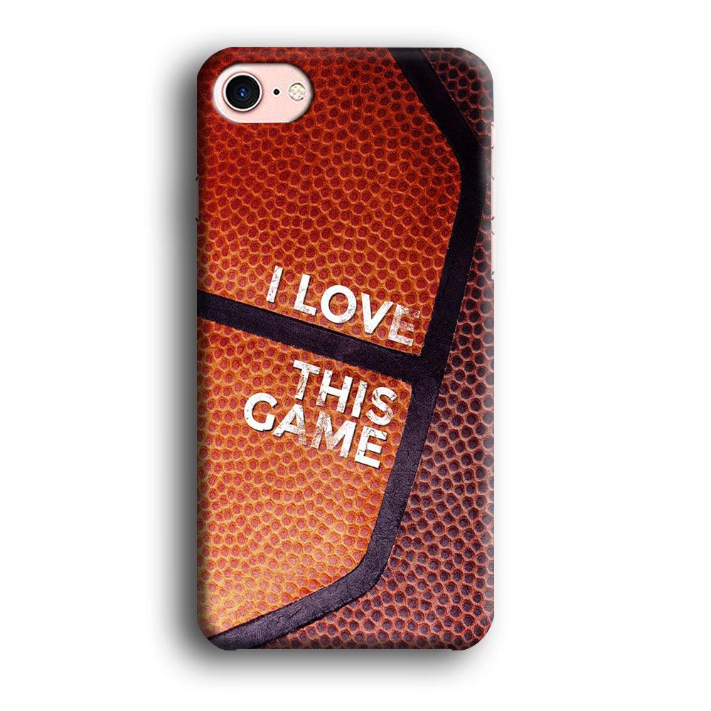 Basketball I Love This Game iPhone 7 Case-Plastic / Full Wrap (3D Case)-Xtracase