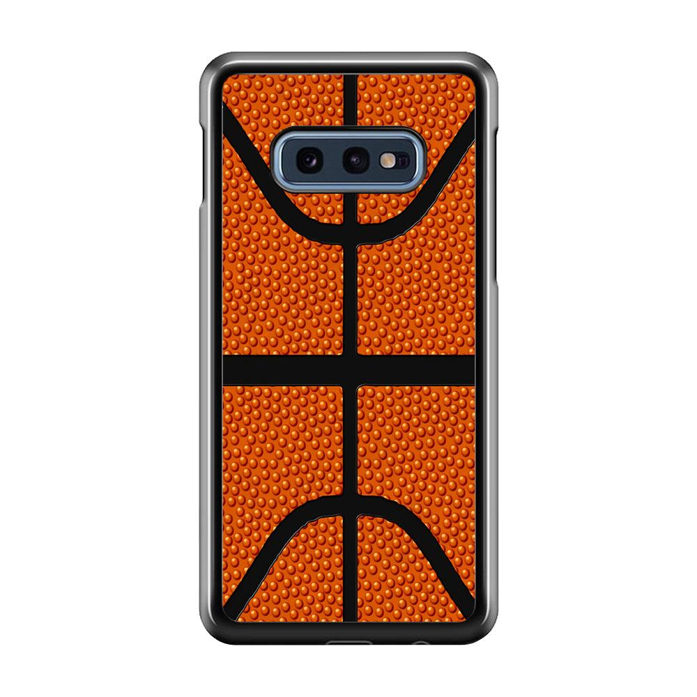 Basketball Pattern Samsung Galaxy S10E Case-Plastic / Full Wrap (3D Case)-Xtracase