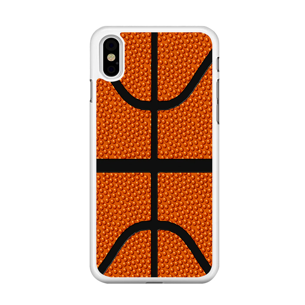 Basketball Pattern iPhone Xs Case