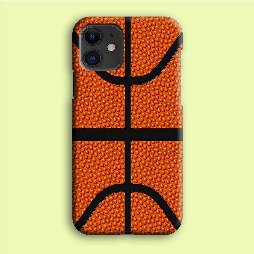 Basketball Pattern iPhone 12 Mini Case-Plastic / Full Wrap (3D Case)-Xtracase