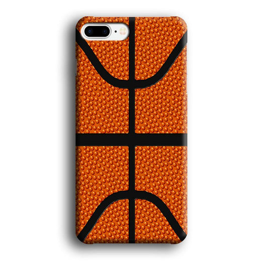 Basketball Pattern iPhone 8 Plus Case-Plastic / Full Wrap (3D Case)-Xtracase