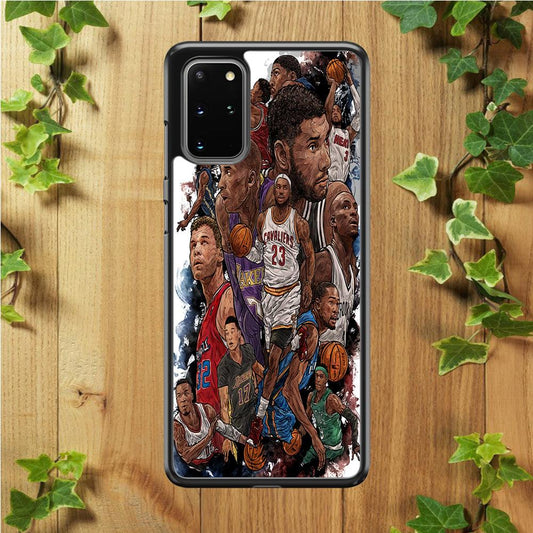 Basketball Players Art Samsung Galaxy S20 Plus Case-Plastic / Full Wrap (3D Case)-Xtracase