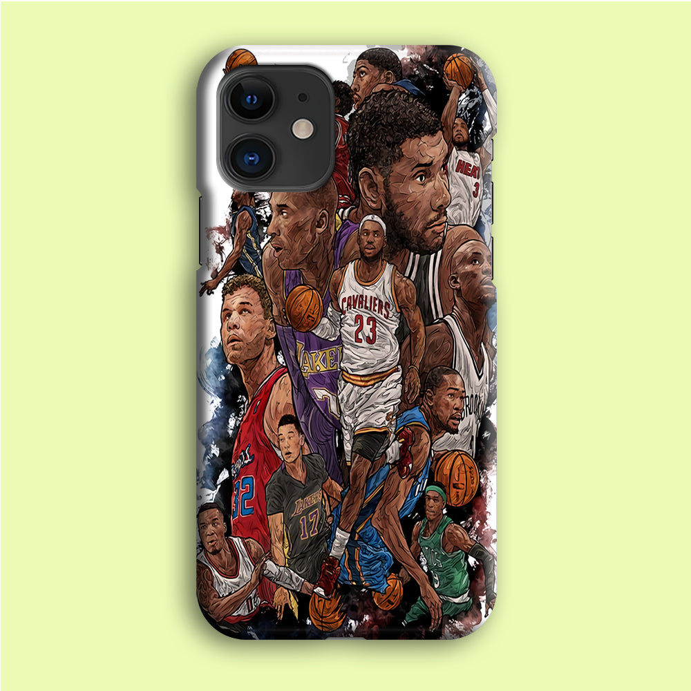 Basketball Players Art iPhone 12 Mini Case