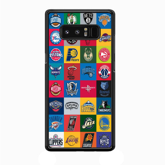 Basketball Teams NBA Samsung Galaxy Note 8 Case-Plastic / Full Wrap (3D Case)-Xtracase