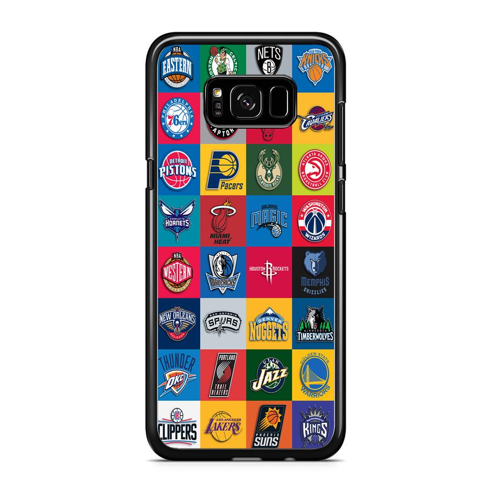 Basketball Teams NBA Samsung Galaxy S8 Case-Rubber / Black (2D Case)-Xtracase