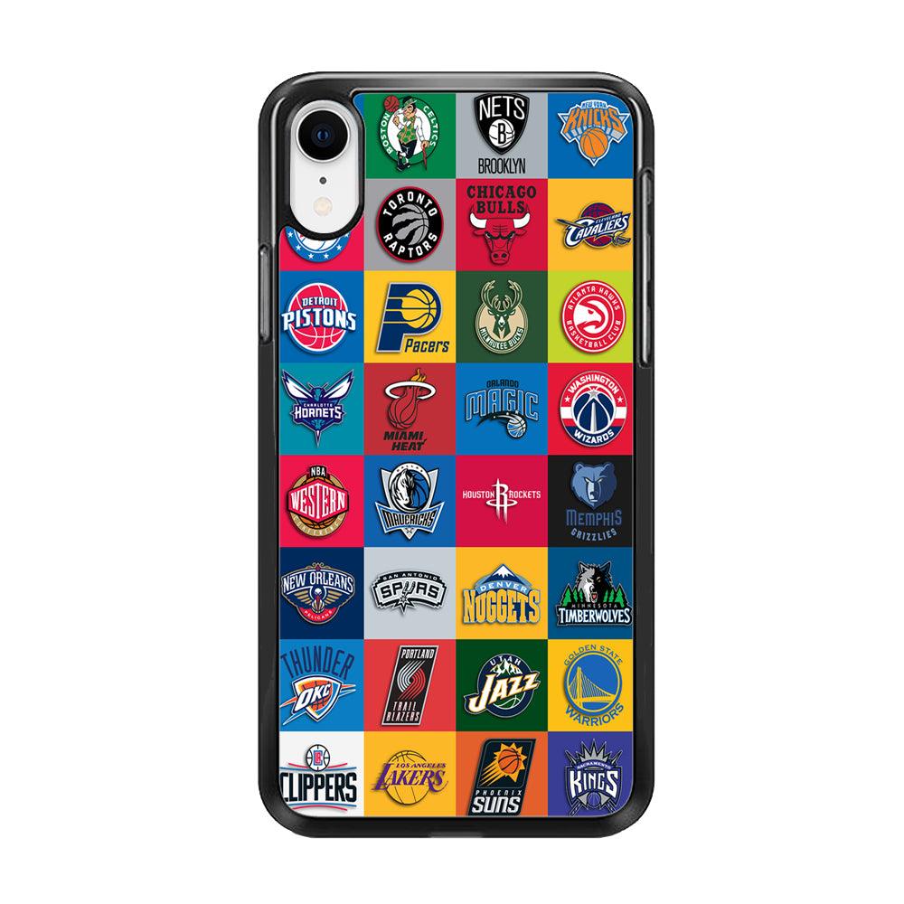 Basketball Teams NBA iPhone XR Case-Rubber / Black (2D Case)-Xtracase