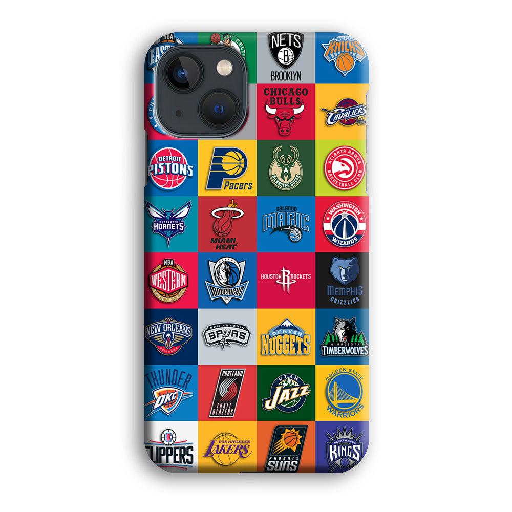 Basketball Teams NBA iPhone 13 Mini Case-Plastic / Full Wrap (3D Case)-Xtracase