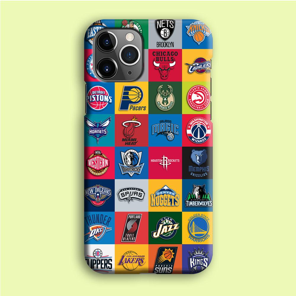 Basketball Teams NBA iPhone 12 Pro Case-Plastic / Full Wrap (3D Case)-Xtracase