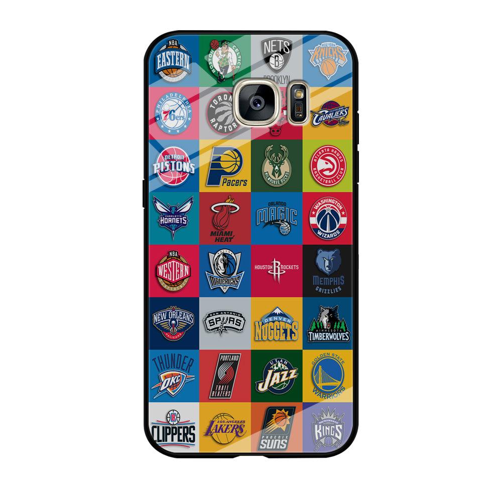 Basketball Teams NBA Samsung Galaxy S7 Edge Case-Tempered Glass Case-Xtracase