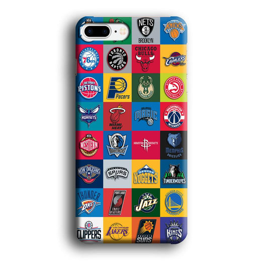 Basketball Teams NBA iPhone 7 Plus Case-Plastic / Full Wrap (3D Case)-Xtracase