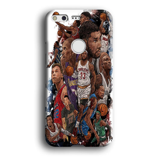 Basketball Players Art Google Pixel XL 3D Case-Xtracase
