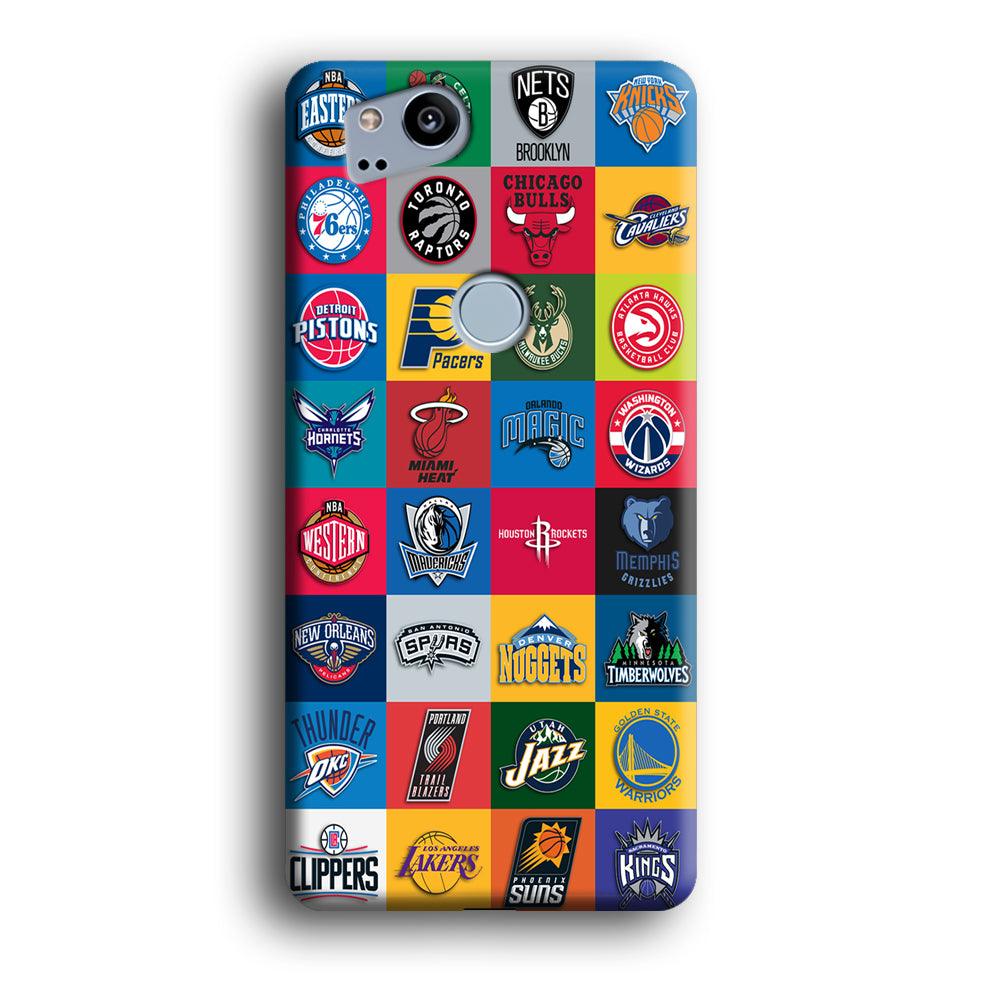 Basketball Teams Google Pixel 2 3D Case-Xtracase