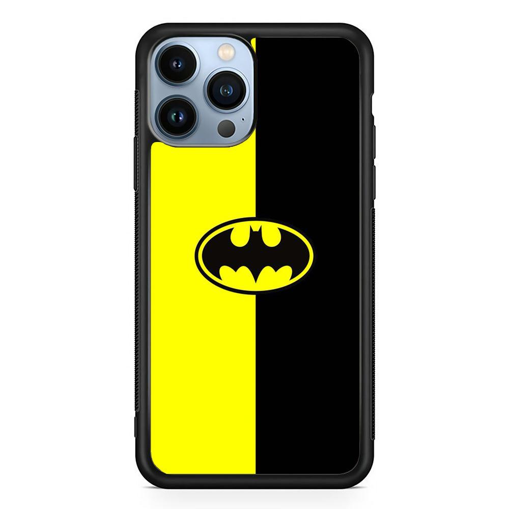 Batman 004 iPhone 13 Pro Max Case-Rubber / Black (2D Case)-Xtracase