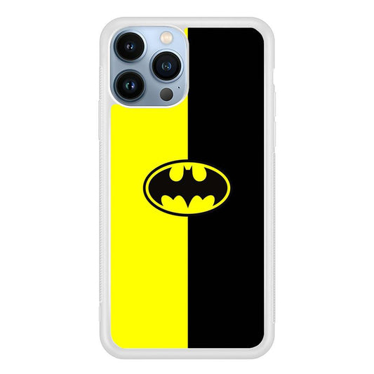 Batman 004 iPhone 13 Pro Max Case-Rubber / White (2D Case)-Xtracase