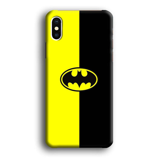 Batman 004 iPhone Xs Case-Plastic / Full Wrap (3D Case)-Xtracase