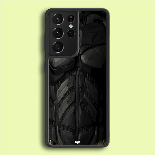 Batman Costume Suit Samsung Galaxy S21 Ultra Case-Rubber / Black (2D Case)-Xtracase