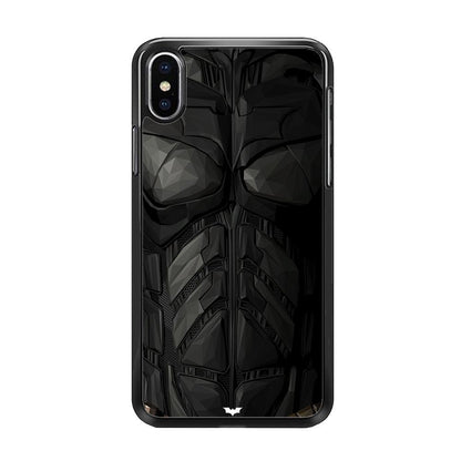 Batman Costume Suit iPhone Xs Max Case-Rubber / Black (2D Case)-Xtracase