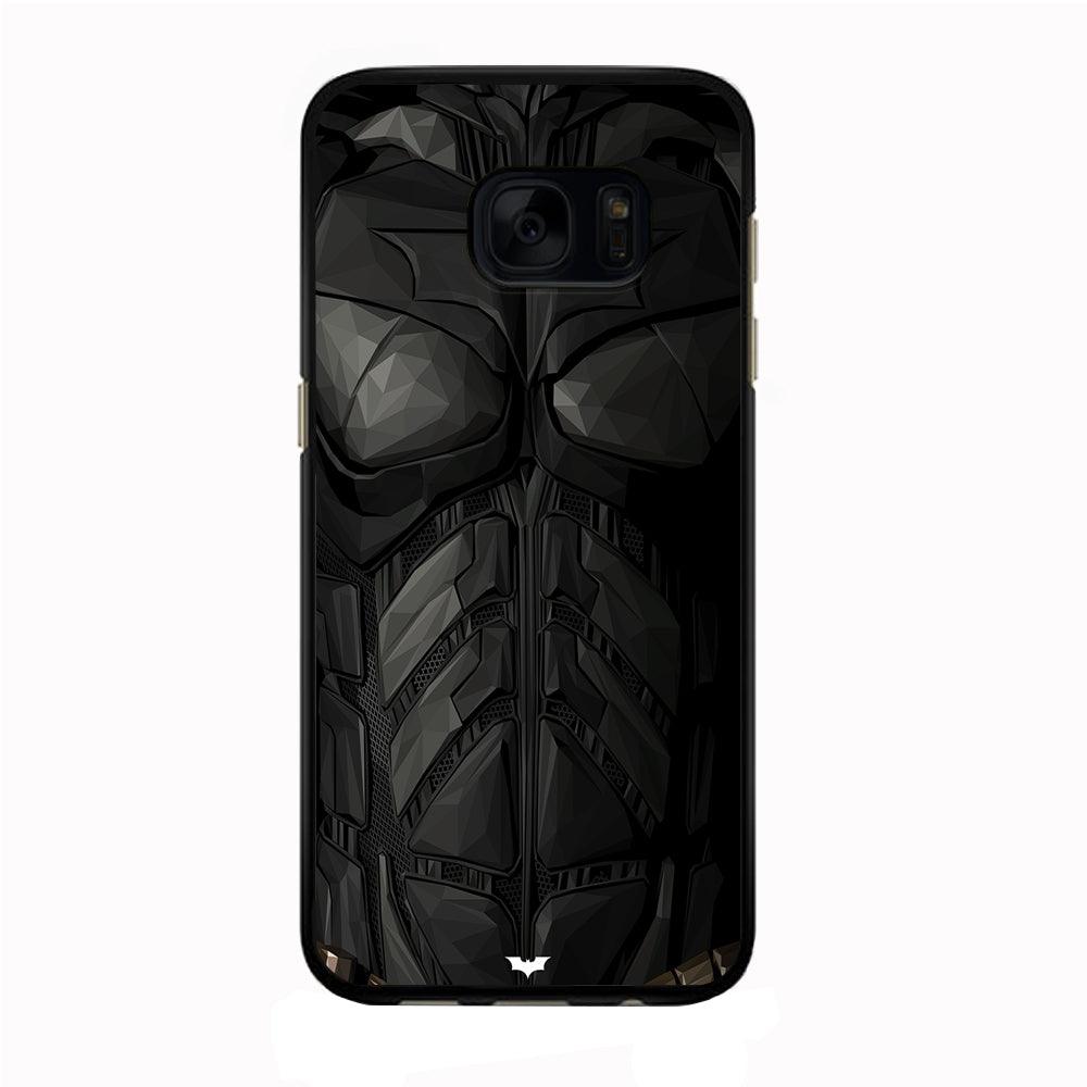 Batman Costume Suit Samsung Galaxy S7 Edge Case-Rubber / Black (2D Case)-Xtracase