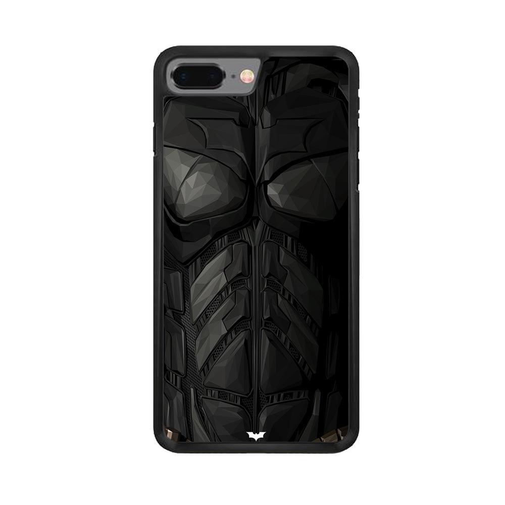 Batman Costume Suit iPhone 8 Plus Case-Rubber / White (2D Case)-Xtracase