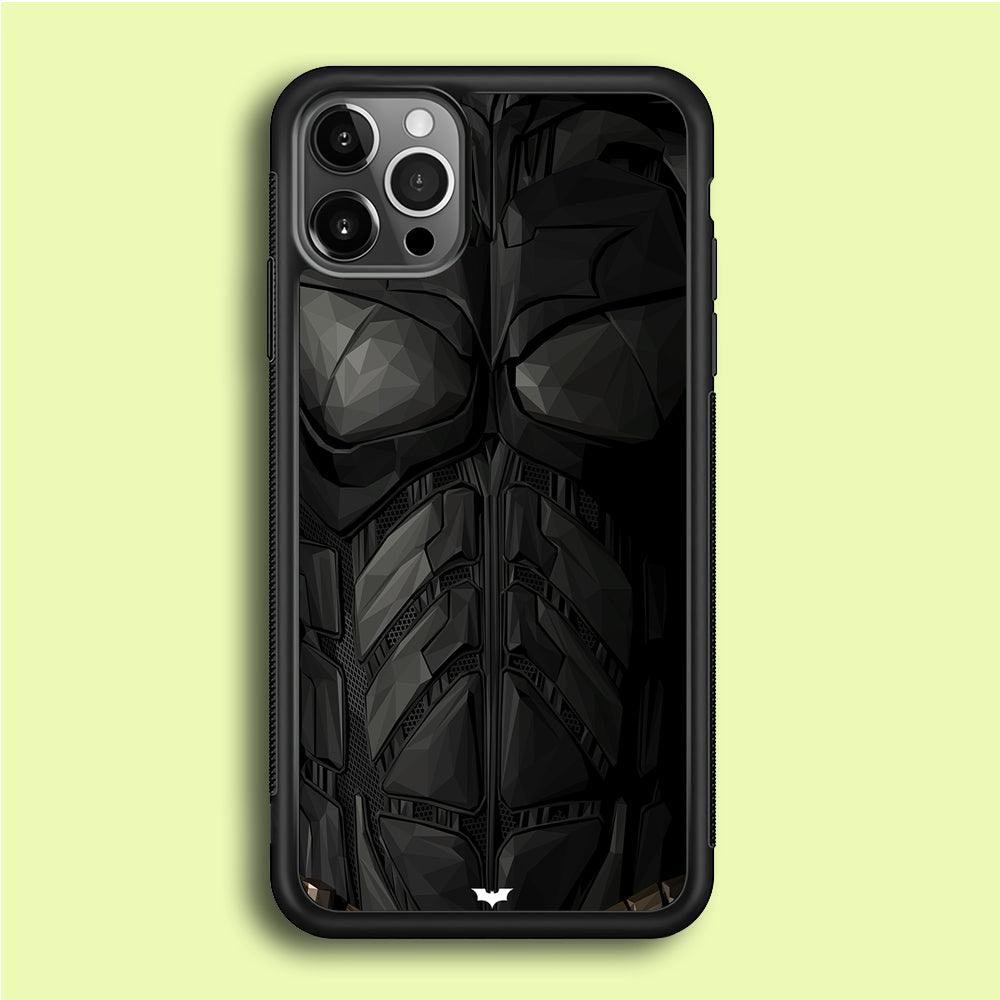 Batman Costume Suit iPhone 12 Pro Max Case-Rubber / Black (2D Case)-Xtracase
