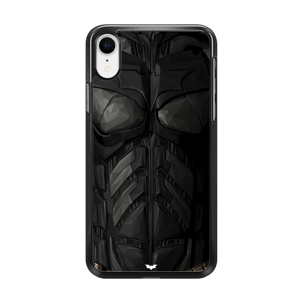 Batman Costume Suit iPhone XR Case-Rubber / Black (2D Case)-Xtracase