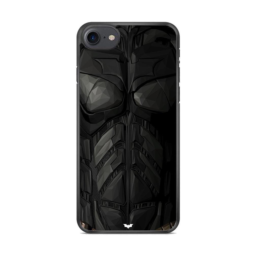 Batman Costume Suit iPhone 8 Case-Rubber / Black (2D Case)-Xtracase