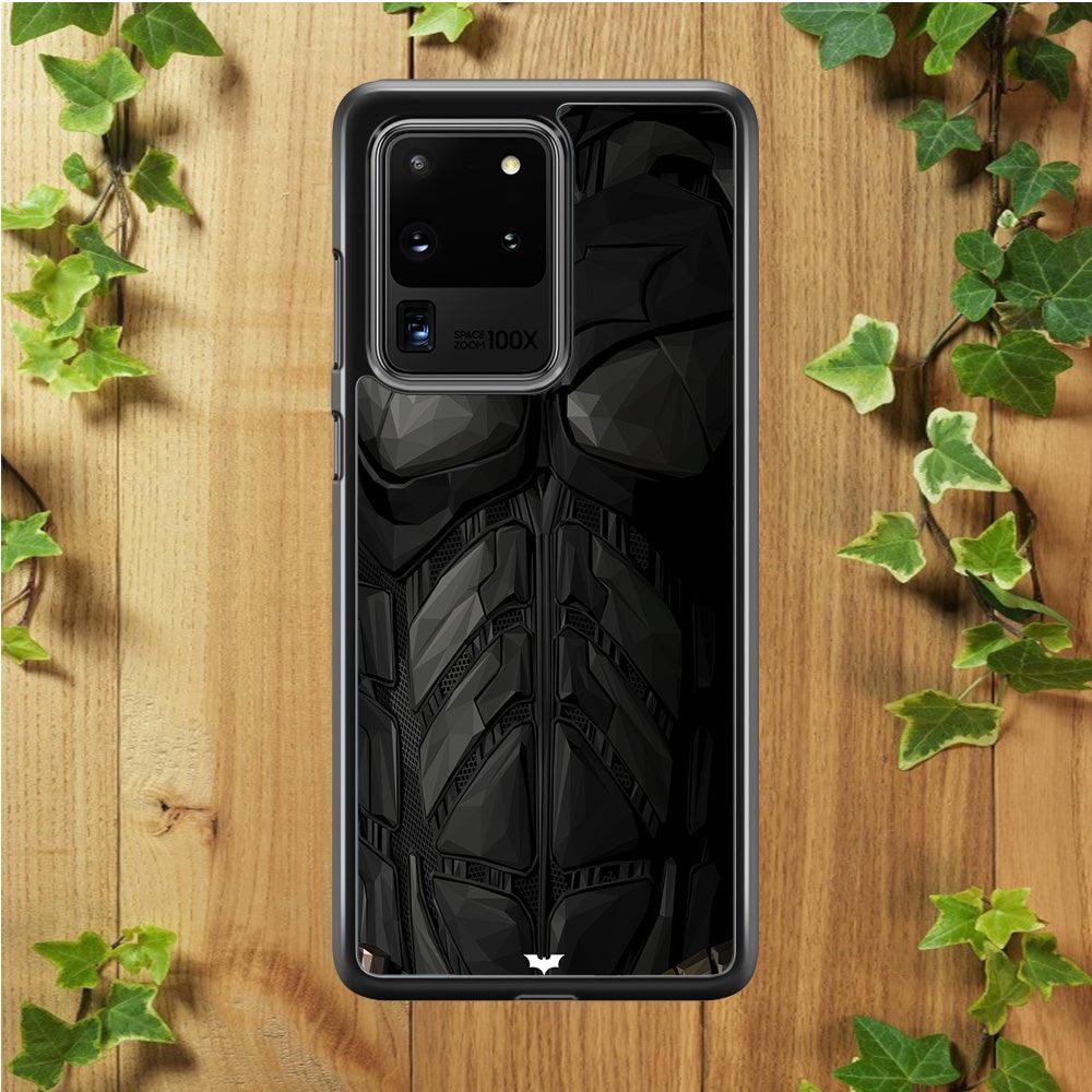 Batman Costume Suit Samsung Galaxy S20 Ultra Case-Rubber / White (2D Case)-Xtracase
