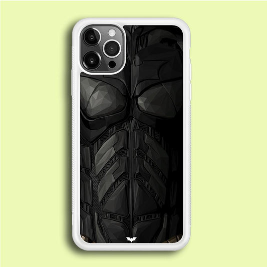 Batman Costume Suit iPhone 12 Pro Case-Rubber / White (2D Case)-Xtracase